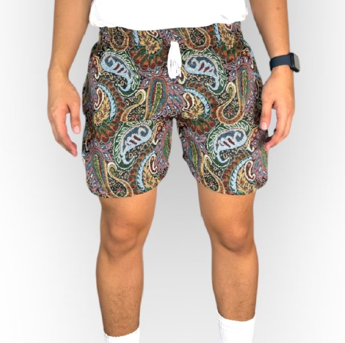 men's short textured semi formal wear